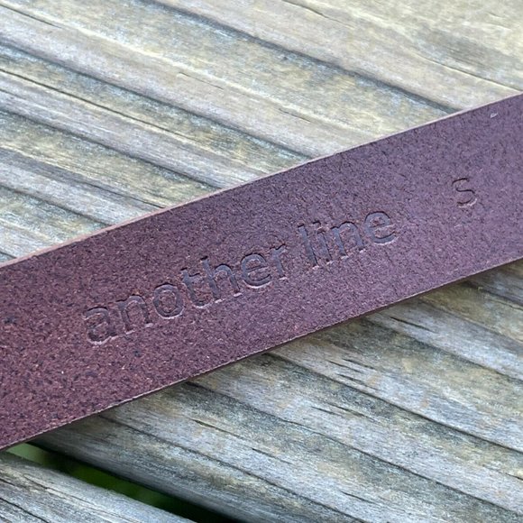 Another Line Belt Genuine Leather Brown Skinny Waistband Ladies Belt size S 30 main image 10